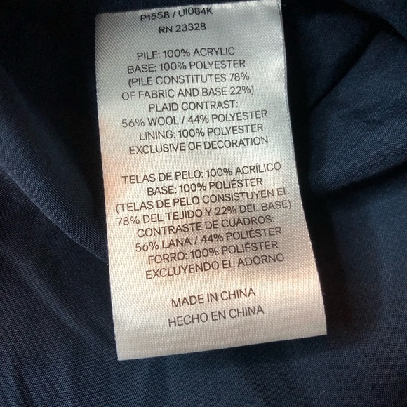 Pendleton Blue Fuzzy Zip Up Jacket XL - Picture 12 of 15